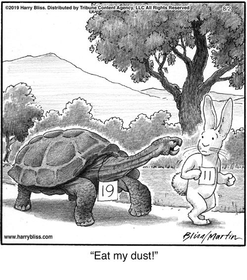 "Eat my dust!"