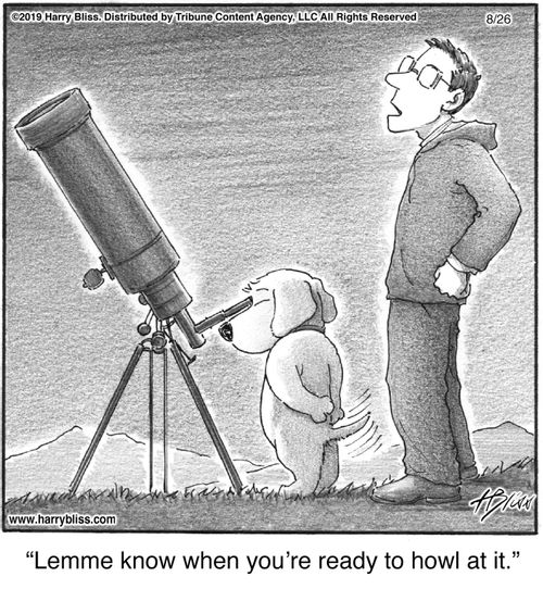 "Lemme know when you’re ready to howl at it."