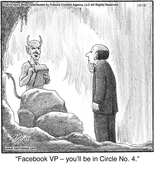 "Facebook VP — you'll be in Circle No. 4."