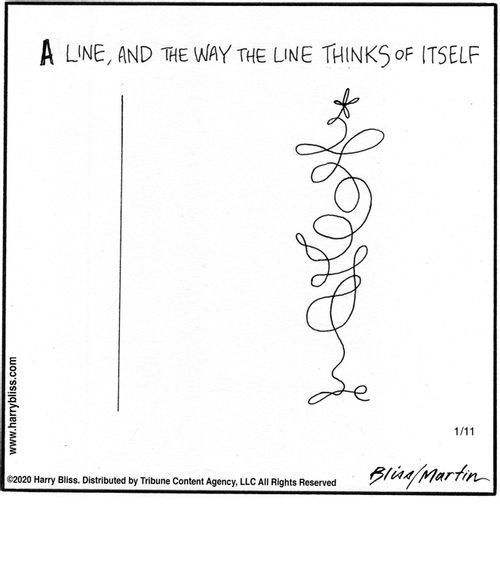 "A line, and the way the line thinks of itself."