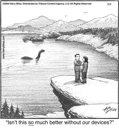 "Isn't this so much better without our devices?"