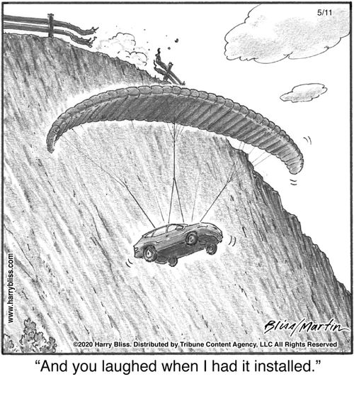 "And you laughed when I had it installed."