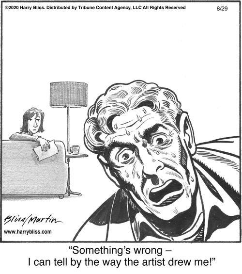 "Something’s wrong—I can tell by the way the artist drew me!"