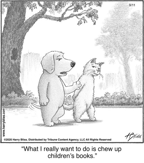 "What I really want to do is chew up children’s books."