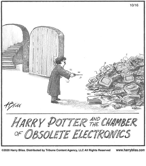 "Harry Potter and the chamber of obsolete electronics."
