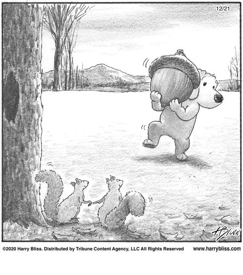 "Nature has a twisted sense of humor."