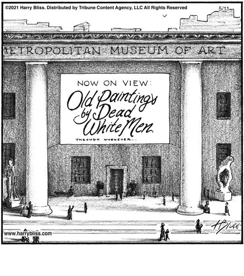 "Now on view: Old paintings by dead white men through whenever…"