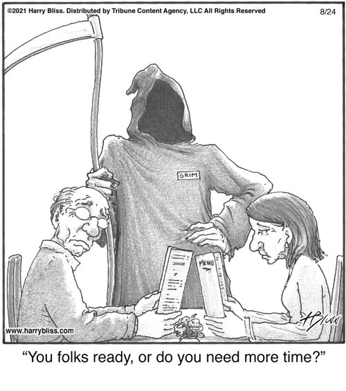 "You folks ready, or do you need more time?"