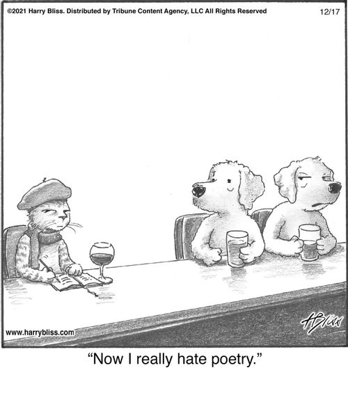 "Now I really hate poetry."