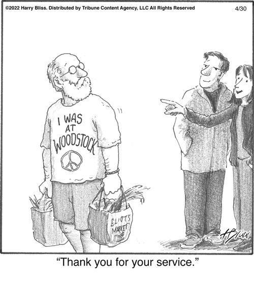 "Thank you for your service."