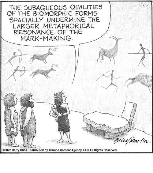 "The subaqueous qualities of the biomorphic forms spacially undermine the larger metaphorical resonance of the mark-making."