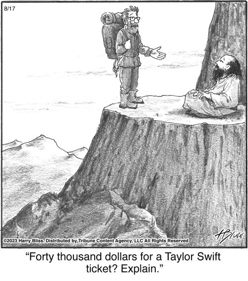 "Forty thousand dollars for a Taylor Swift ticket? Explain."