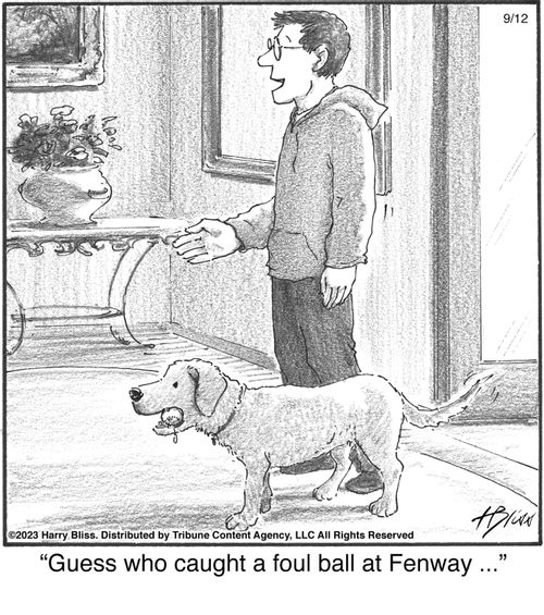 "Guess who caught a foul ball at Fenway ..."