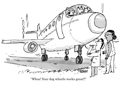 "Whoa! Your dog whistle works great!!"