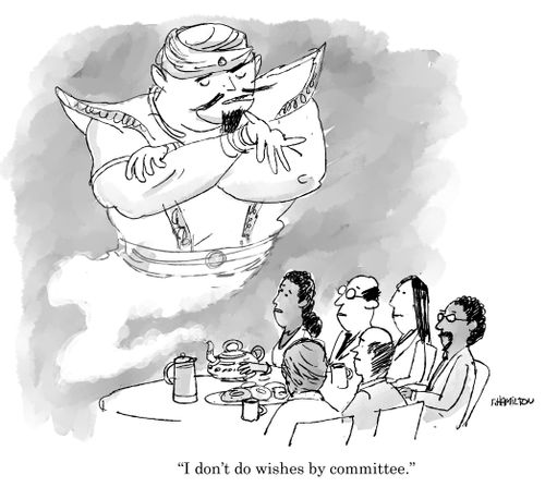 "I don't do wishes by committee."