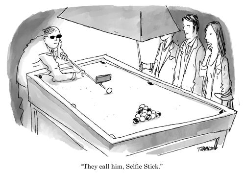 "They call him, Selfie Stick."