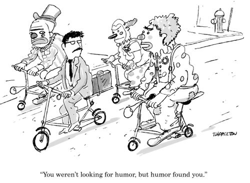 "You weren't looking for humor, but humor found you."