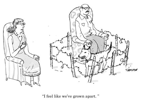 "I feel like we've grown apart."