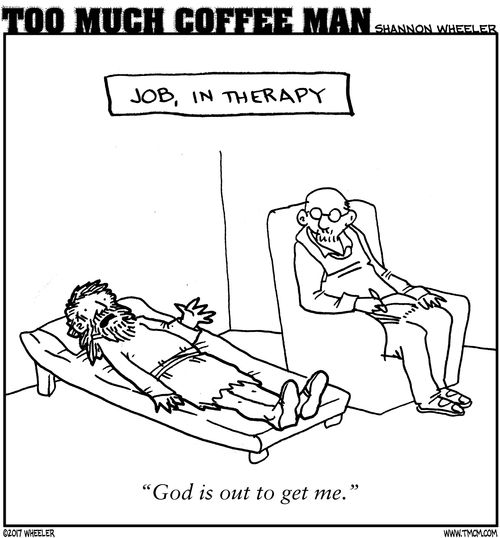 "God is out to get me."