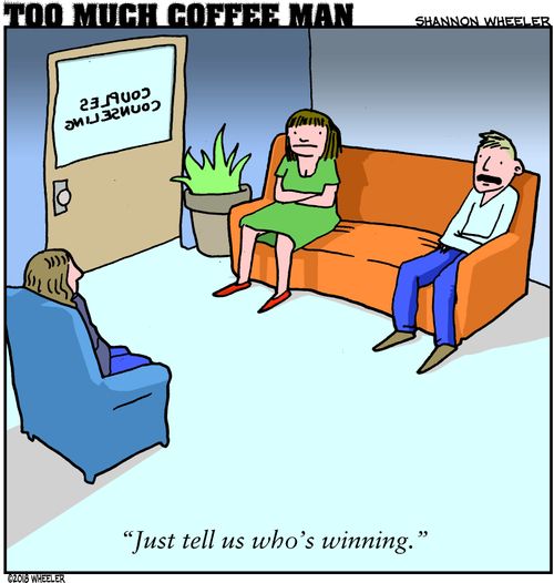 "Just tell us who's winning."