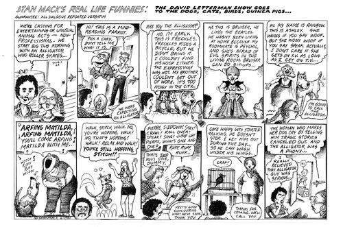 Stan Mack's Real Life Funnies: The David Letterman Show Goes to the Dogs, Cats, Birds, Guinea Pigs...