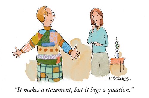 "It makes a statement, but it begs a question."