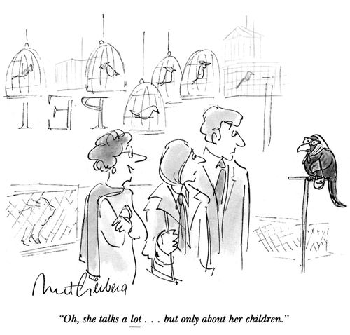 "Oh, she talk a lot...but only about her children."