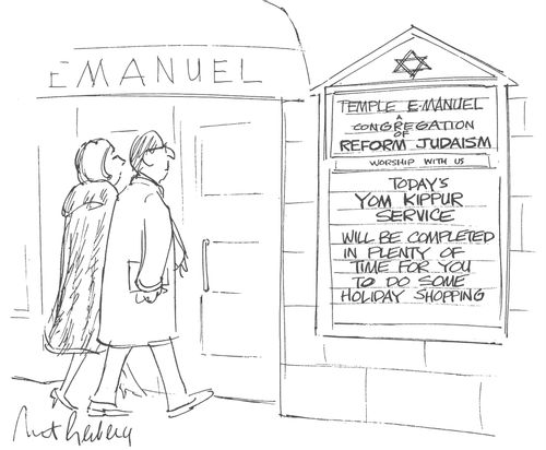 Today's Yom Kippur Service