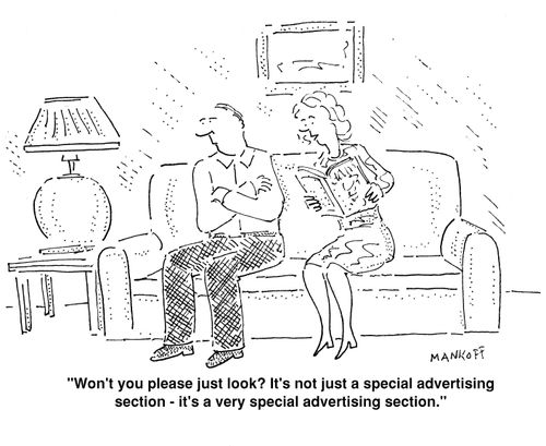 "It's not just a special advertising section,- it's a very special advertising section."