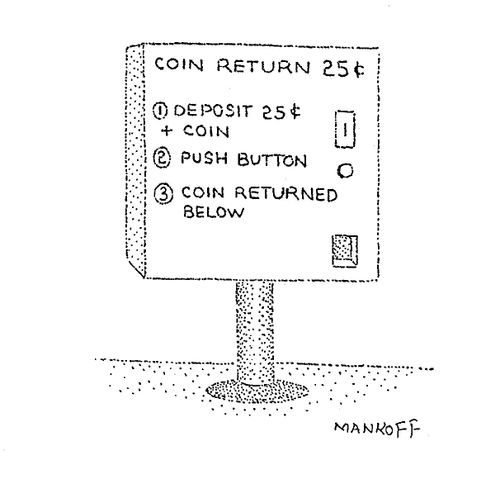 Coin Return 25 cents.