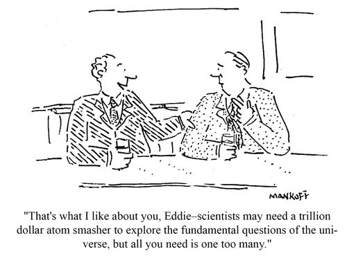 "Scientists may need a trillion dollar atom smasher to explore the fundamental questions of the universe, but all you need is one too many."