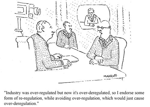 Industry regulation and de-regulation