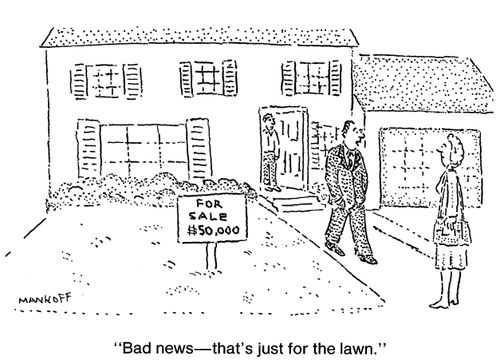 "Bad news- that's just for the lawn."