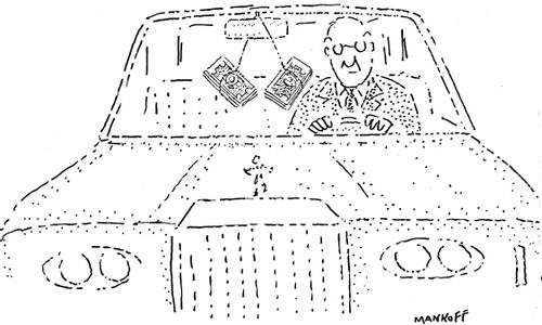 Car Dice Dollar Bills