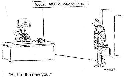"Hi, I'm the new you."