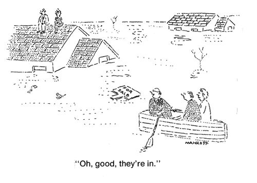 "Oh, good, they're in."