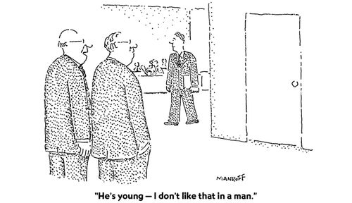 "He's young- I don't like that in a man."