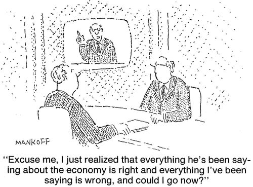 "I just realized that everything he's been saying about the environment is right and everything I've been saying is wrong."