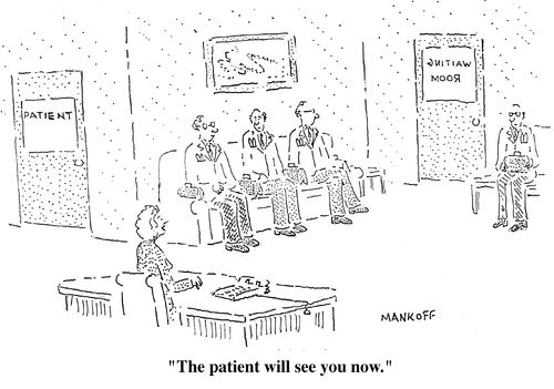 "The patient will see you now."