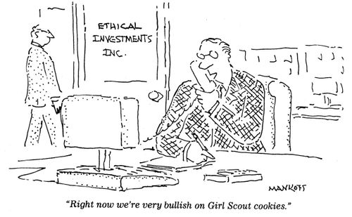 "Right now we're very bullish on Girl Scout cookies."