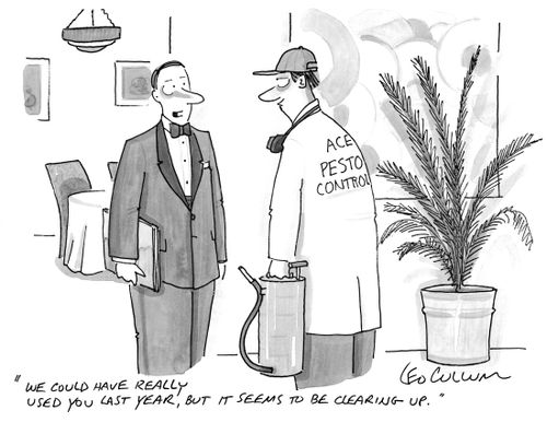 "We could have really used you last year, but it seems to be clearing up."
