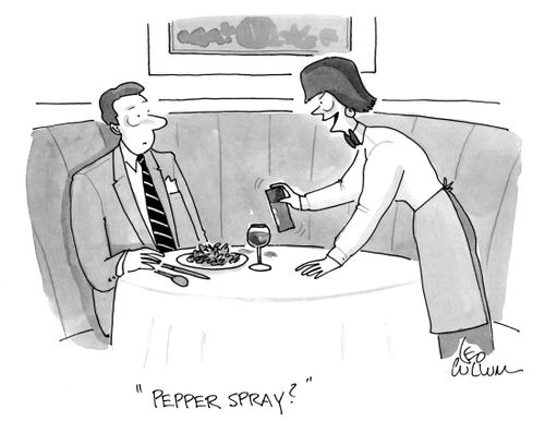 "Pepper spray?"