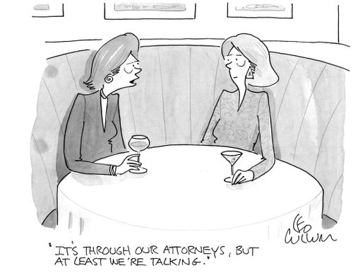 "It's through our attorneys, but at least we're talking."