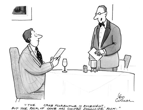 "The crab Florentine is excellent, but the rack of lamb has limited downside risk.''