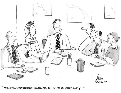 "When the dust settles we're all going to be very dusty."