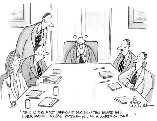 "This is the most difficult decision this board has ever made. We're putting you in a nursing home."