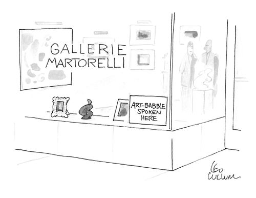(Gallerie Martorelli) (Art-Babble spoken here)