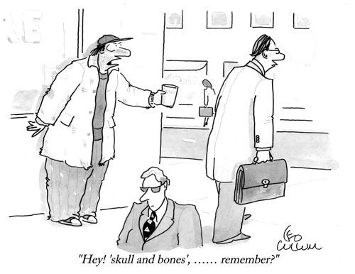 "Hey! 'skull and bones', …… remember?"