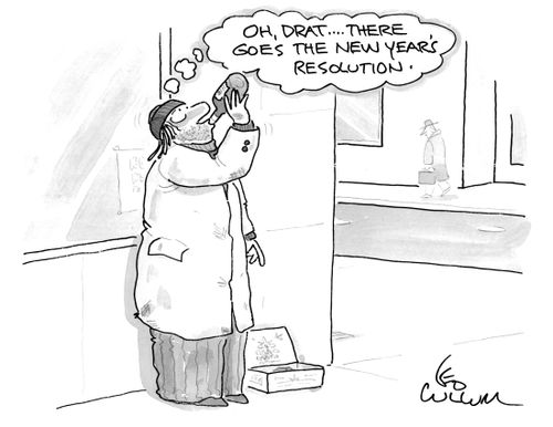 (Oh, drat …. There goes the new year's resolution.)