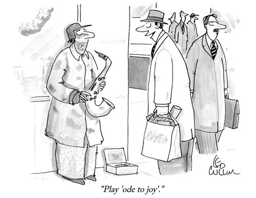 "Play 'ode to joy'."